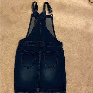 Jean button romper dress